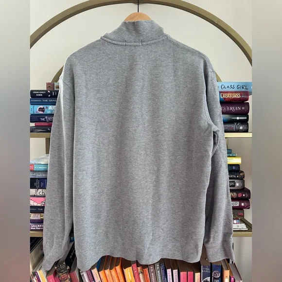 Polo Ralph Lauren Grey Quarter-Zip Sweater 🐎🩶 - Picture 2 of 4